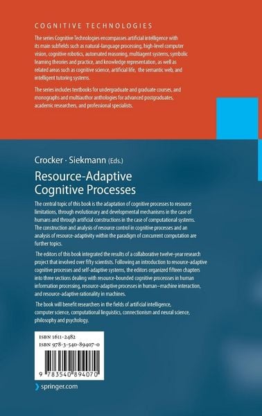 Produktbild: Resource-Adaptive Cognitive Processes