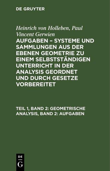 Produktbild: Geometrische Analysis, Band 2: Aufgaben
