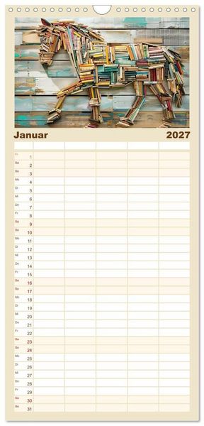 Produktbild: Familienplaner 2027 - Das versteckte Universum mit 5 Spalten (Wandkalender, 21 x 45 cm) CALVENDO