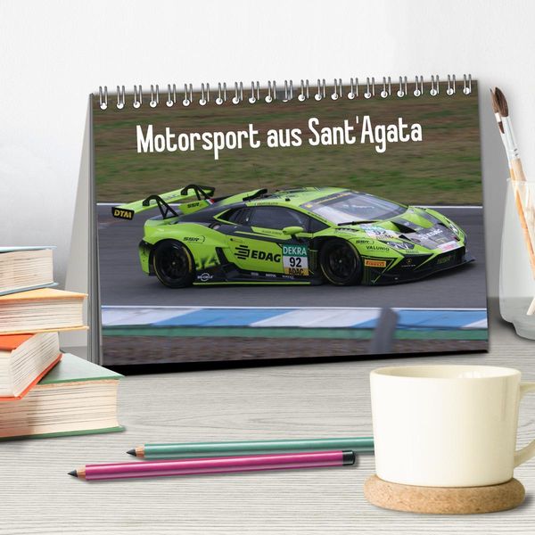 Produktbild: Motorsport aus Sant&rsquo;Agata (Tischkalender 2025 DIN A5 quer), CALVENDO Monatskalender