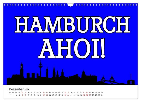 Produktbild: Hamburger Schnack (Wandkalender 2026 DIN A3 quer), CALVENDO Monatskalender