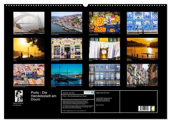 Produktbild: Porto - Die Handelsstadt am Douro (Wandkalender 2026 DIN A2 quer), CALVENDO Monatskalender
