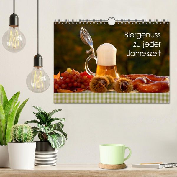 Produktbild: Biergenuss zu jeder Jahreszeit (Wandkalender 2026 DIN A4 quer), CALVENDO Monatskalender