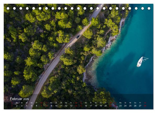 Produktbild: Segeln in Kroatien (Tischkalender 2026 DIN A5 quer), CALVENDO Monatskalender