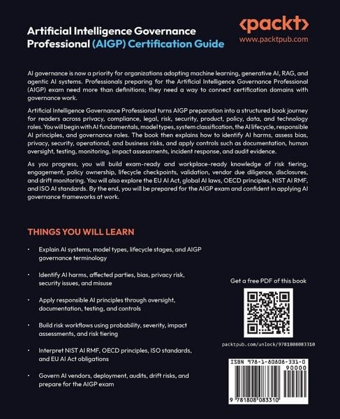 Produktbild: Artificial Intelligence Governance Professional (AIGP) Certification Guide