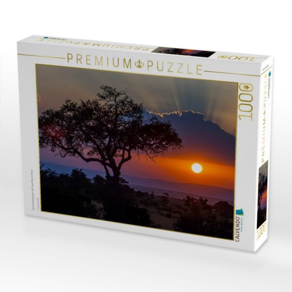Produktbild: Sonnenuntergang in der Masai Mara in Kenia (Puzzle)