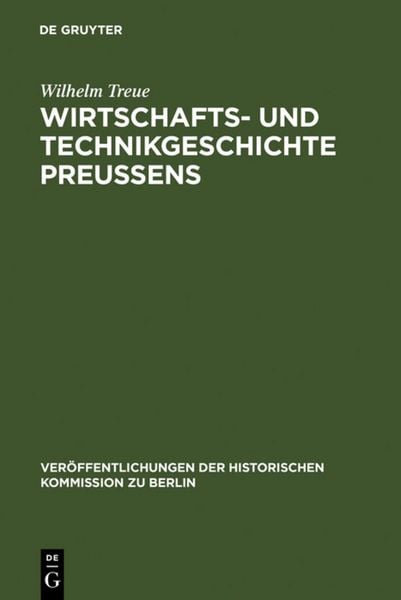 Produktbild: Wirtschafts- und Technikgeschichte Preu&szlig;ens