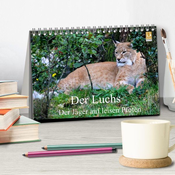 Produktbild: Der Luchs - Der J&auml;ger auf leisen Pfoten (Tischkalender 2026 DIN A5 quer), CALVENDO Monatskalender