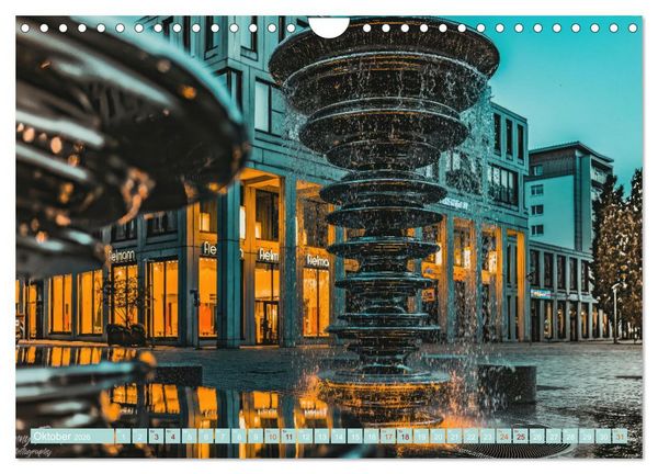 Produktbild: Chemnitz zur blauen Stunde (Wandkalender 2026 DIN A4 quer), CALVENDO Monatskalender