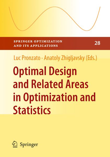 Produktbild: Optimal Design and Related Areas in Optimization and Statistics