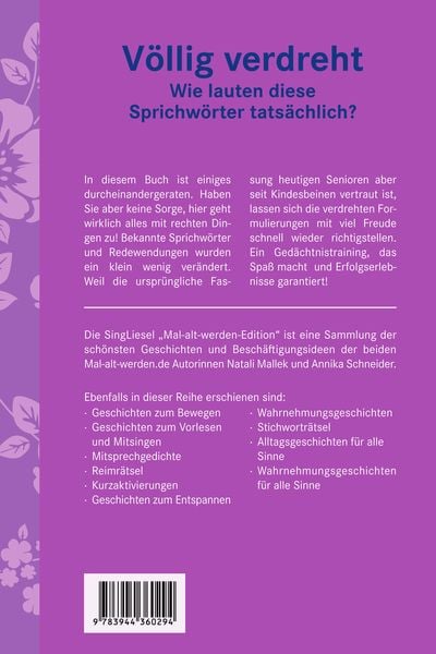 Produktbild: V&ouml;llig verdreht. Das Sprichw&ouml;rter-Quiz f&uuml;r Senioren