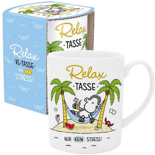 Produktbild: XL-Tasse mit Spruch 'Relax, nur kein Stress'