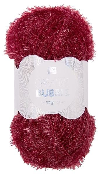 Produktbild: Sp&uuml;lschwammgarn Creative Bubble Dunkelrot