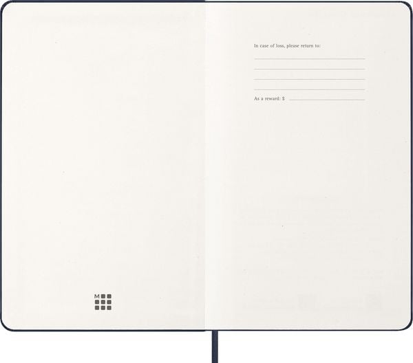 Produktbild: Moleskine 12 Monate Wochen Notizkalender 2027, Large/A5, 1 Wo = 1 Seite, rechts linierte Seite, Fester Einband, Saphir