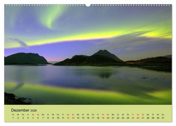 Produktbild: Lichtstimmungen des Nordens (Wandkalender 2026 DIN A2 quer), CALVENDO Monatskalender