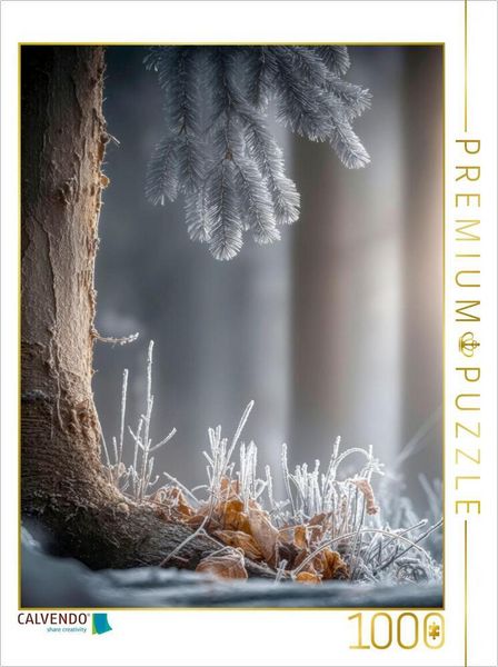 CALVENDO Puzzle Glitzernde Eiskristalle zieren die Natur | 1000 Teile Lege-Größe 64x48cm Foto-Puzzle für glückliche Stunden, Sonstige von , Calvendo