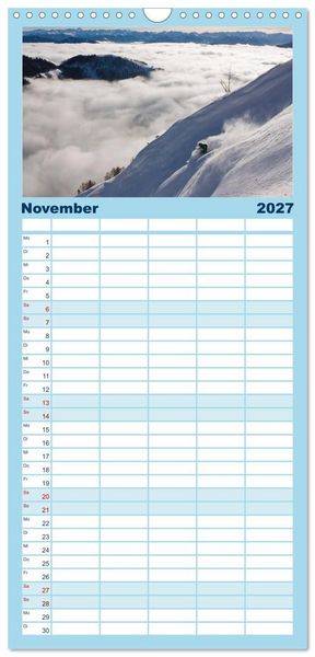 Produktbild: Familienplaner 2027 - Faskination mit 5 Spalten (Wandkalender, 21 x 45 cm) CALVENDO