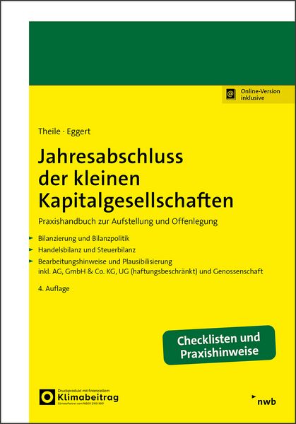 Produktbild: Jahresabschluss der kleinen Kapitalgesellschaften