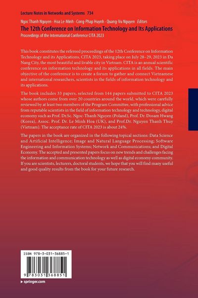 Produktbild: The 12th Conference on Information Technology and Its Applications