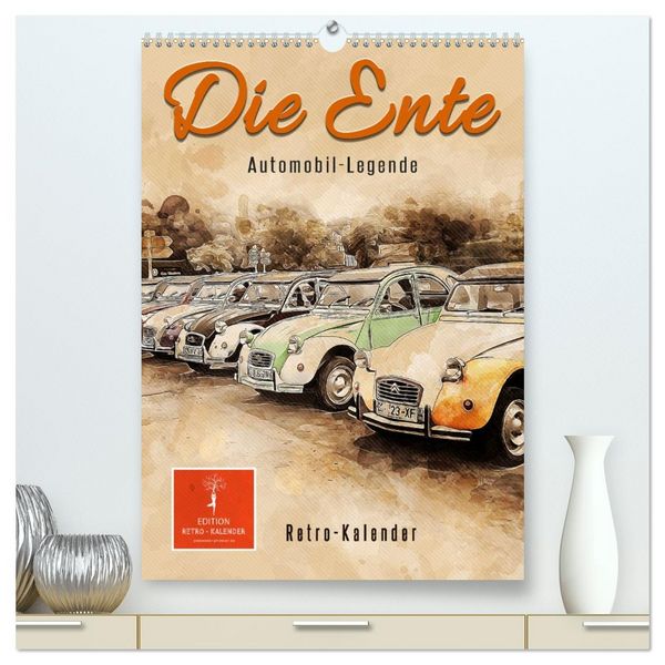 Produktbild: Die Ente - Automobil Legende (hochwertiger Premium Wandkalender 2026 DIN A2 hoch), Kunstdruck in Hochglanz