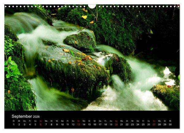 Produktbild: Geheimnisvolle B&auml;che und Fl&uuml;sse (Wandkalender 2026 DIN A3 quer), CALVENDO Monatskalender