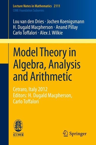 Produktbild: Model Theory in Algebra, Analysis and Arithmetic