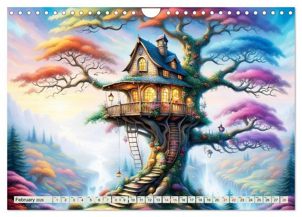 Produktbild: Treehouse fantasies (Wall Calendar 2026 DIN A4 landscape), CALVENDO 12 Month Wall Calendar