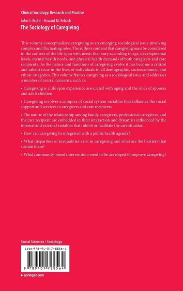 Produktbild: The Sociology of Caregiving