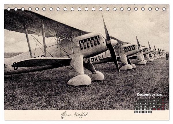 Produktbild: Doppeldecker entdeckt auf historischen Postkarten (Tischkalender 2026 DIN A5 quer), CALVENDO Monatskalender