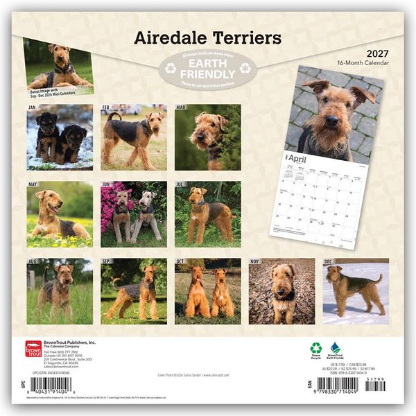 Produktbild: Airedale Terrier 2027 &ndash; 16-Monatskalender