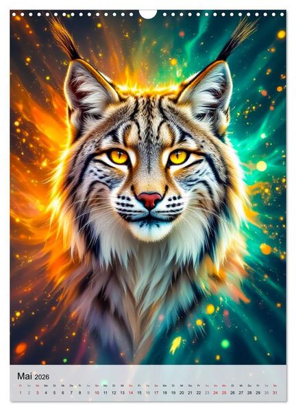 Produktbild: Neon Wildlife (Wandkalender 2026 DIN A3 hoch), CALVENDO Monatskalender