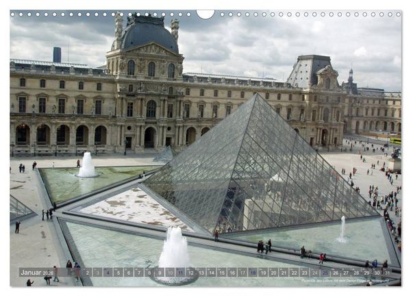 Produktbild: Paris Highlights Wandkalender 2026 DIN A3 quer (Wandkalender 2026 DIN A3 quer), CALVENDO Monatskalender