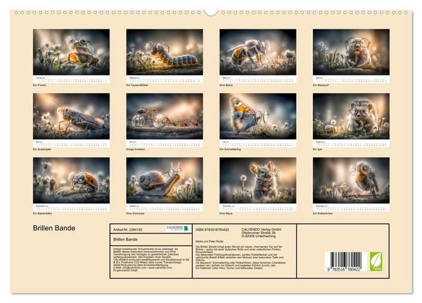Produktbild: Brillen Bande (hochwertiger Premium Wandkalender 2027 DIN A2 quer), Kunstdruck in Hochglanz