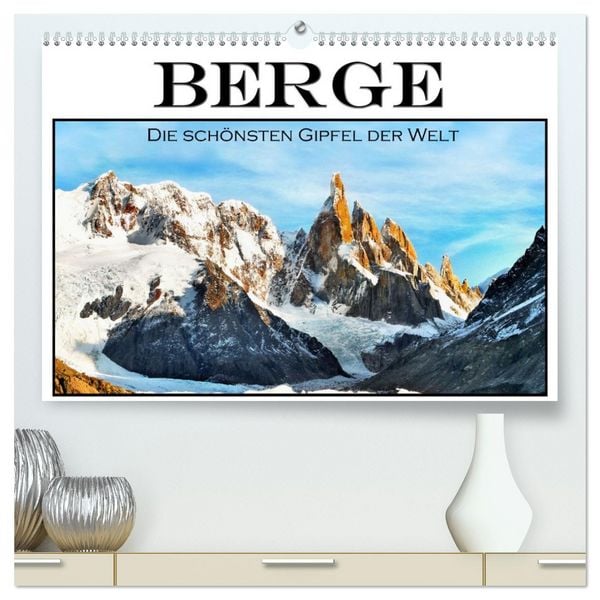 Produktbild: Berge - Die sch&ouml;nsten Gipfel der Welt (hochwertiger Premium Wandkalender 2026 DIN A2 quer), Kunstdruck in Hochglanz