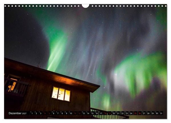 Produktbild: Aurora in Alaska (Wandkalender 2027 DIN A3 quer), CALVENDO Monatskalender