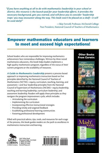 Produktbild: A Guide to Mathematics Leadership