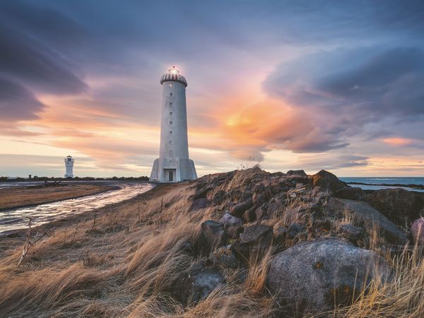 Produktbild: Erwachsenenpuzzle 1500 Teile - Magische Stimmung &uuml;ber dem Leuchtturm von Akranes, Island