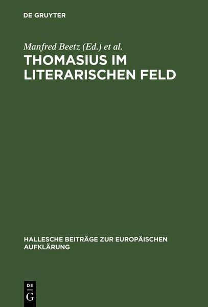 Produktbild: Thomasius im literarischen Feld