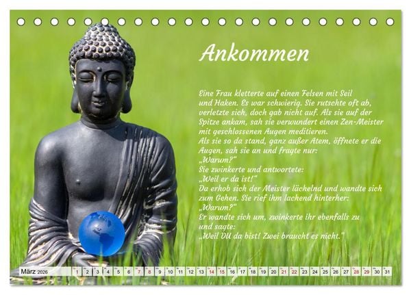 Produktbild: Und der Zen-Meister sprach (Tischkalender 2026 DIN A5 quer), CALVENDO Monatskalender