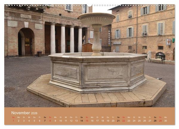 Produktbild: Urbino - Ein Spaziergang durch die Renaissance-Stadt in den Marken (Wandkalender 2026 DIN A2 quer), CALVENDO Monatskalender