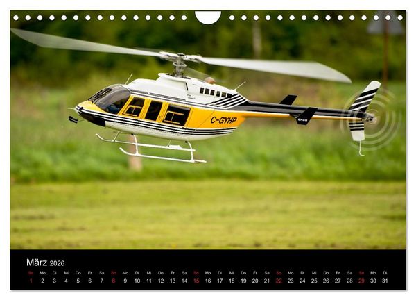 Produktbild: Modellhubschrauber (Wandkalender 2026 DIN A4 quer), CALVENDO Monatskalender