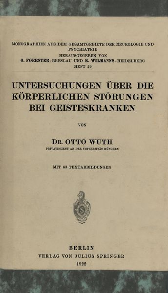 Produktbild: Untersuchungen &Uuml;ber die K&ouml;rperlichen St&ouml;rungen Bei Geisteskranke