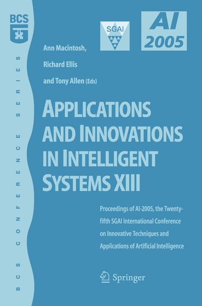 Produktbild: Applications and Innovations in Intelligent Systems XIII