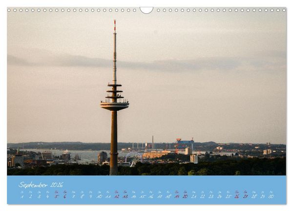 Produktbild: Kiel aus der Luft - Die Stadt an der F&ouml;rde aus dem Ballon fotografiert (Wandkalender 2026 DIN A3 quer), CALVENDO Monatskalender