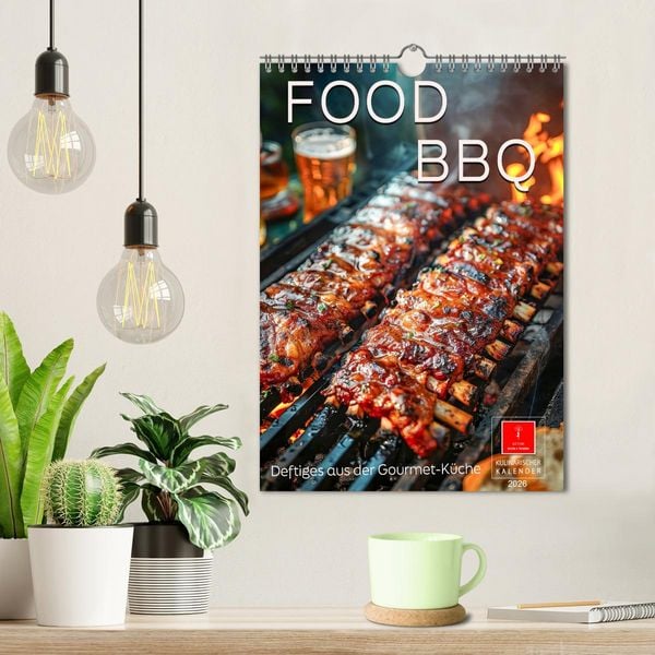 Produktbild: Food BBQ - Deftiges aus der Gourmet-K&uuml;che (Wandkalender 2026 DIN A4 hoch), CALVENDO Monatskalender