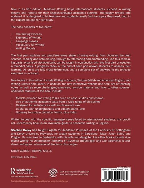 Produktbild: Bailey, S: Academic Writing