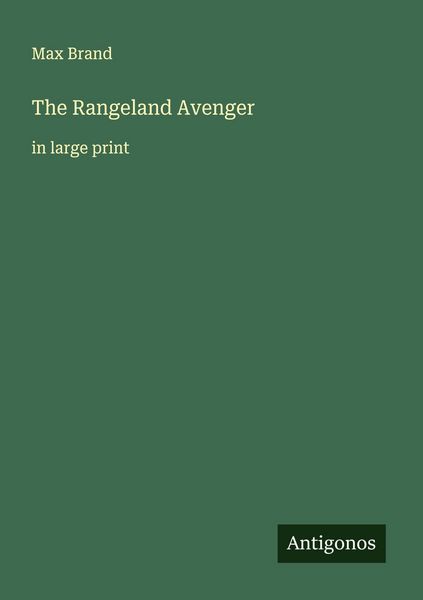 Produktbild: The Rangeland Avenger