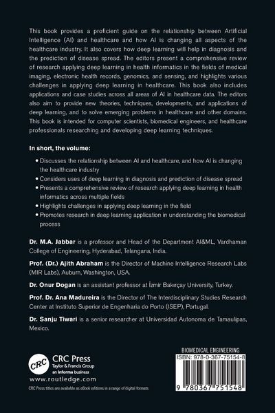 Produktbild: Deep Learning in Biomedical and Health Informatics