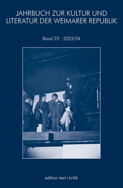Produktbild: Jahrbuch Zur Kultur und Literatur der Weimarer Republik