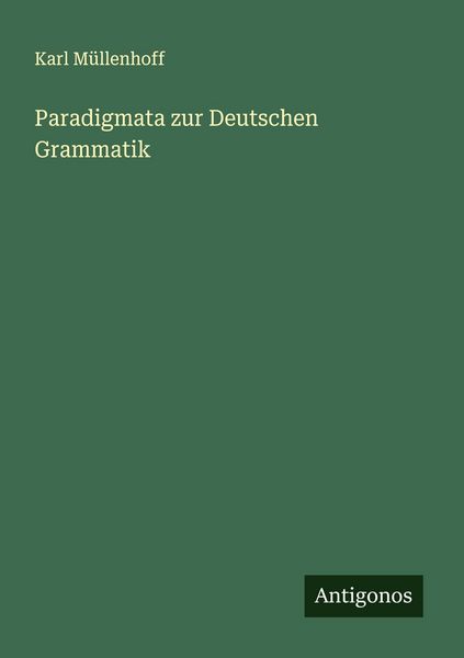 Produktbild: Paradigmata zur Deutschen Grammatik